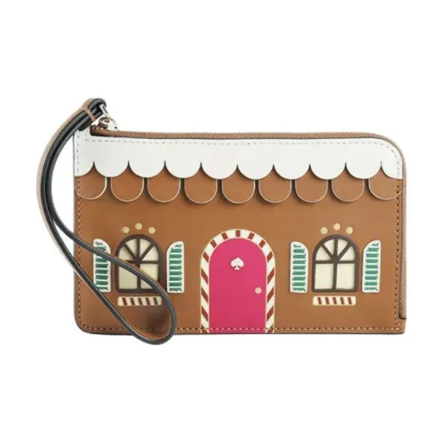 Kate Spade ПВХ клатч женский коричневый