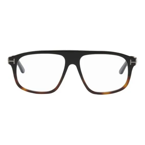 TOM FORD Ацетат Резина Aviator Оправа для очков Мужской Черный