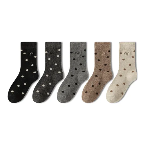 AUGUST Туфли на бантике Женские 5 пар смешанные цвета