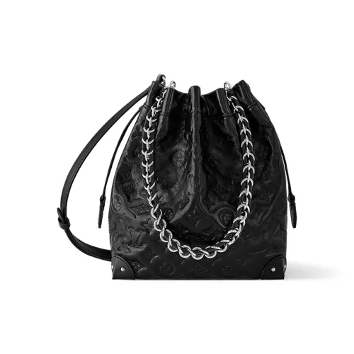 LOUIS VUITTON NOETrunk Овчина Ведрообразные сумки Сумки через плечо Сумка через плечо Маленькая Женская Черная