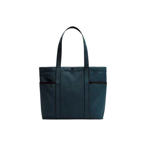 lululemon Полиэстер с Нейлоном Тоут Сумка Сумка для покупок Сумка Сумка через плечо Унисекс Циан Черный