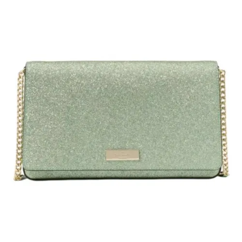 Kate Spade Блестящая тканевая сумка через плечо маленькая женская Sea аква-зеленый