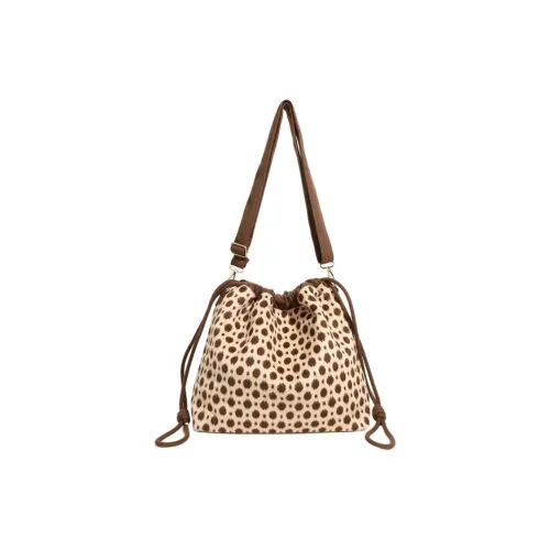 Everthames Флисовая ткань Сумка через плечо Стандартная Женская Коричневая