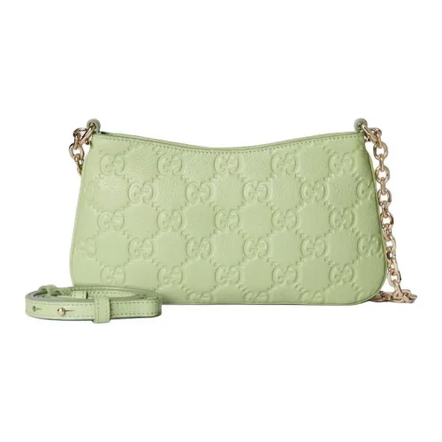 GUCCI GRAIN LEATHER Сумка через плечо Сумка на плечо Extra Mini Женская Светло-зеленая