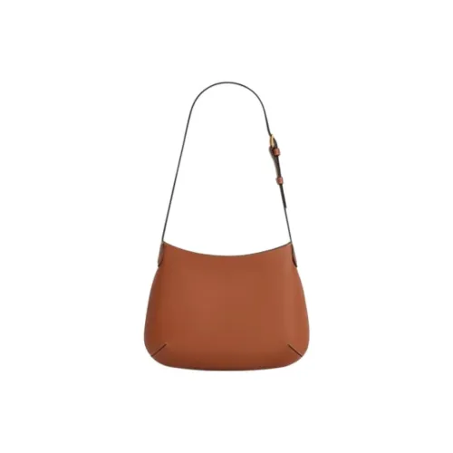 CELINE Телячья кожа Сумка через плечо Женская Коричневая