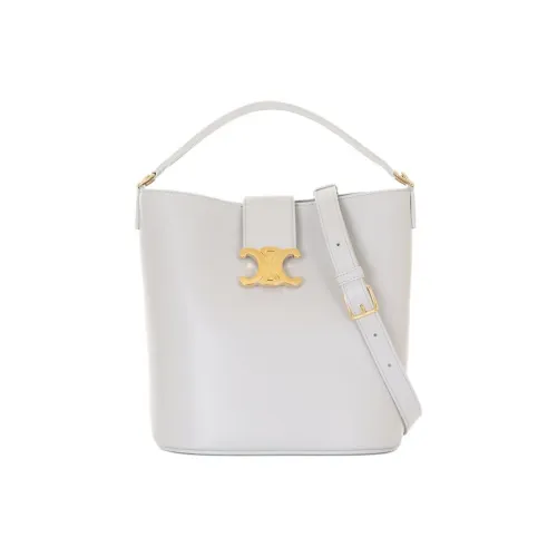 CELINE Louise Smooth Calfskin Bag Medium Women's Cloud Gray CELINE Louise Гладкая Телячья Кожа Сумка Средний Размер Женский Облачный Серый