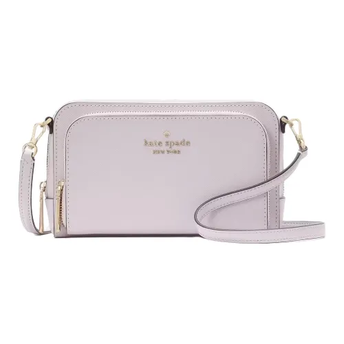 Kate Spade Staci Крестообразная текстура Кожа Сумка через плечо Мини Женские Лаванда