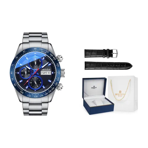 Bestdon Автоматический Механический Механизм Нержавеющая Сталь Ремешок Часы Мужские Часы Синий Циферблат