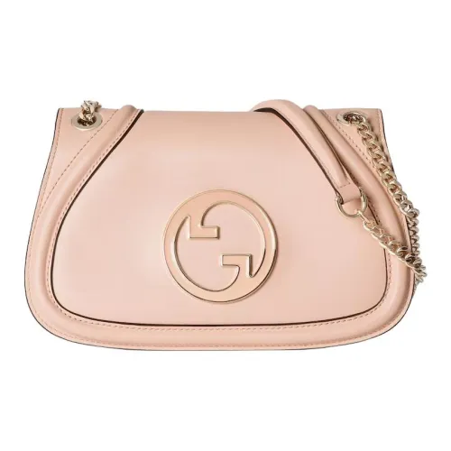 GUCCI Кожа Сумка через плечо Маленькая Сумка на плечо Женская Светло-розовая