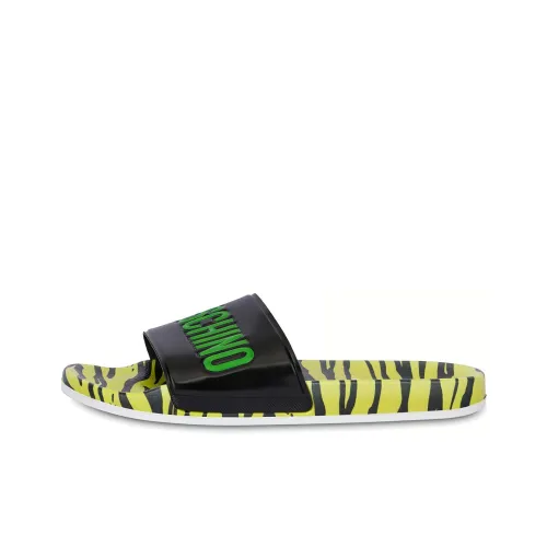 MOSCHINO Слипоны Мужской Желтый Зеленый