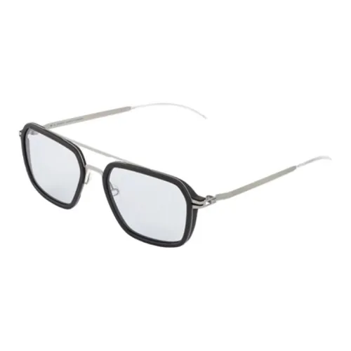 MYKITA Нержавеющая сталь Нейлон Aviator Солнцезащитные очки Унисекс Черный Серебристый