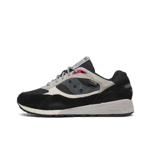 Saucony Shadow 6000 Slip-Resistant Abrasion-Resistant Low-Top Беговые кроссовки Унисекс Черный