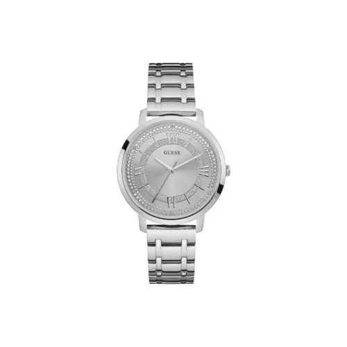 GUESS DRESS Collection Женские часы Кварцевый механизм Стальной ремешок 40 мм Серебристый циферблат