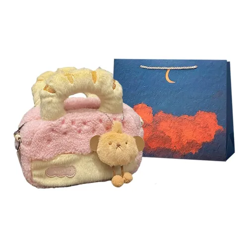 Elsvet Шерстяная Сумка на Одно Плечо Стандартная Женская Розовая