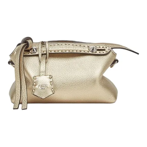 FENDI By The Way Series Телячья кожа Сумка через плечо Сумка Мини Женская Шампань