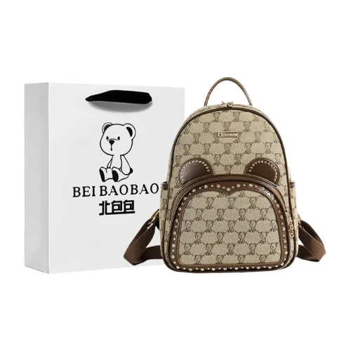 North Pack Canvas Backpack Women's Gray Khaki Северный Пэк Холст Рюкзак Женские Серый Хаки