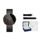 Розово-золотой, черный, лицо (в комплекте запасной ремень)