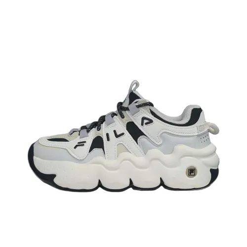 FILA Panini Винтажные баскетбольные кроссовки Low Топ Эбеновый/Снег Женские