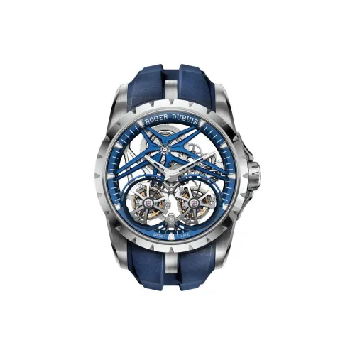 Roger Dubuis Мужские часы с ручным заводом, 45 мм, с механизмом Skeleton