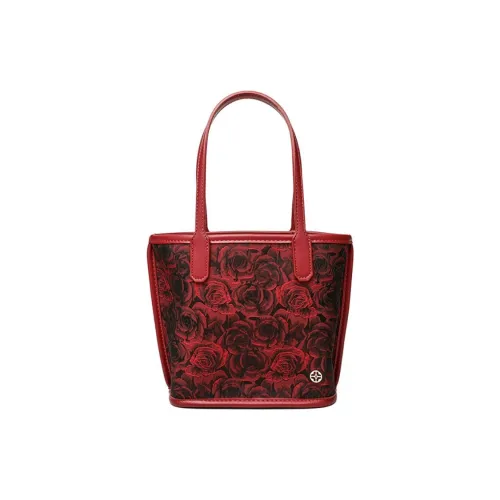 PAYOT Сумка для свадьбы с тканью и микрофибровой синтетической кожей одно-плечевая сумка среднего размера женская темно-красного цвета