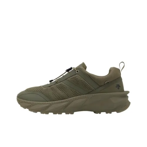 DESCENTE Беговые кроссовки Низкий верх Коричневый Зеленый Мужской