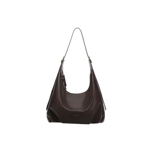 Tanita West Коровья кожа Тоут Сумка через плечо Большая Женская Шоколадно-коричневая