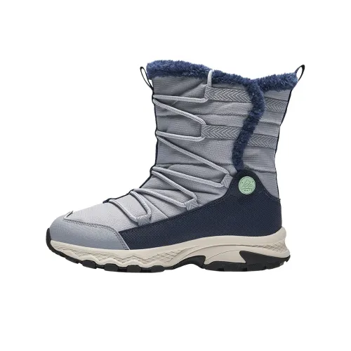 Antakids Детские утепленные сапоги High Top Туманно-серый/Новый Чернильно-синий Школьный возраст