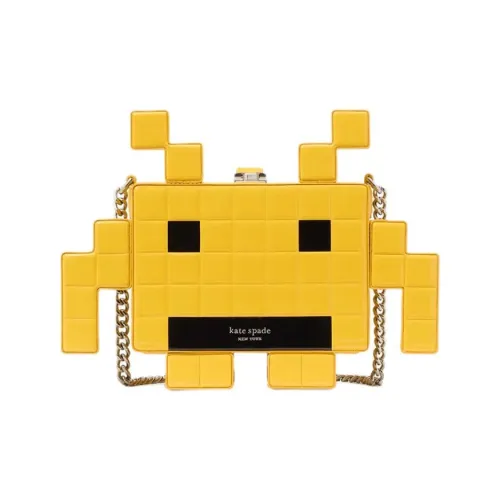 Kate Spade Космос Invaders Коллаборация ПУ (полиуретан) Сумка через плечо Женская Желтая