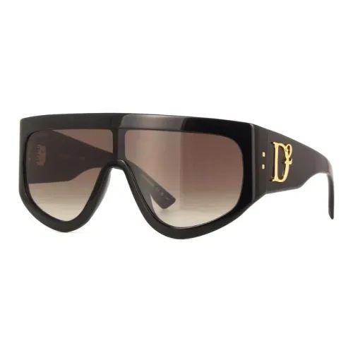 DSQUARED 2 Ацетат Нерегулярная форма Солнцезащитные очки Женские Черный