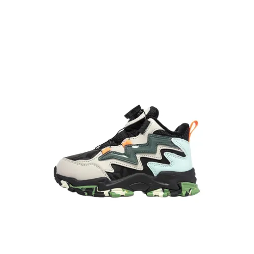 XTEP Slip-resistant Anti KICK MID Топ Kids Lifestyle Shoes Серый Зеленый Дети Возраст 3-7 лет