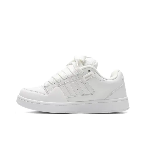 WJA Противоскользящие Амортизирующие Устойчивые к износу Легкие Дышащие Низкие Кроссовки для скейтбординга Унисекс Белые