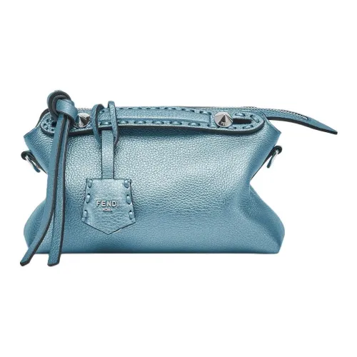 FENDI By The Way Series Сумка через плечо из телячьей кожи мини-сумка женская металлический синий