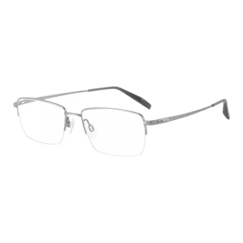 CHARMANT Титановый сплав β-титан Прямоугольные Оправы для очков Мужские Серые