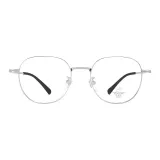 Серебряная оправа с черными ногами [Ультра-легкая титановая рамка, весом всего 10 г]