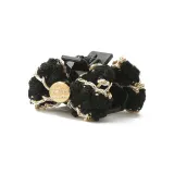 Золотая окантовка, бант, заколка-краб