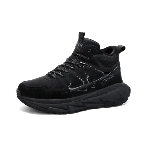 JEEP SPIRIT Дышащий Устойчивый к истиранию Амортизация Увеличение высоты Короткий Аутдор Мужской Графитовый черный