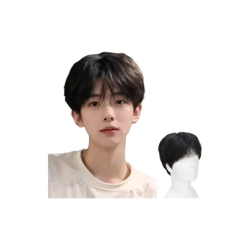 Time Shadow Full True Волосы Мужская Повязка на голову Корейский стиль Дифференциальный Крепление Перук Капка Натуральный Модный Handsome Незаметный