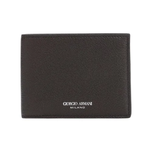GIORGIO ARMANI Телячья кожа Кошелек Мужской Коричневый