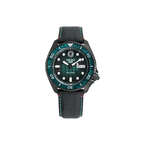 SEIKO Автоматический Механический Movement Серия UNISEX 5 Часы 42,5мм*42,5мм*13,4мм Зеленый