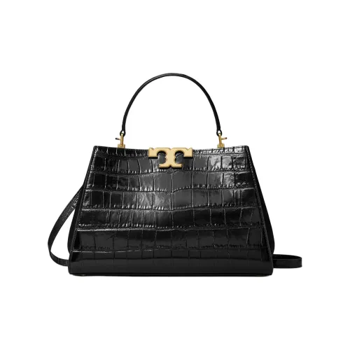 TORY BURCH ELEANOR Крокодиловый узор Тисненая кожа Сумка через плечо Сумка Большая Женская Черная