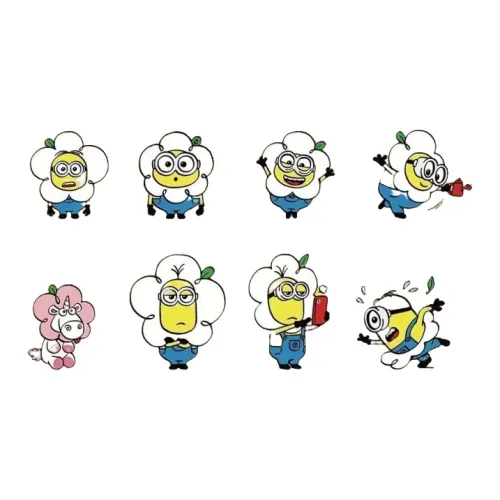 ZHONGWENGUANGZHIYING Миньоны Магнитный Мини Наклейка Floral Collection Слепые Коробки Один Mystery Коробка Целая Коробка 8 шт