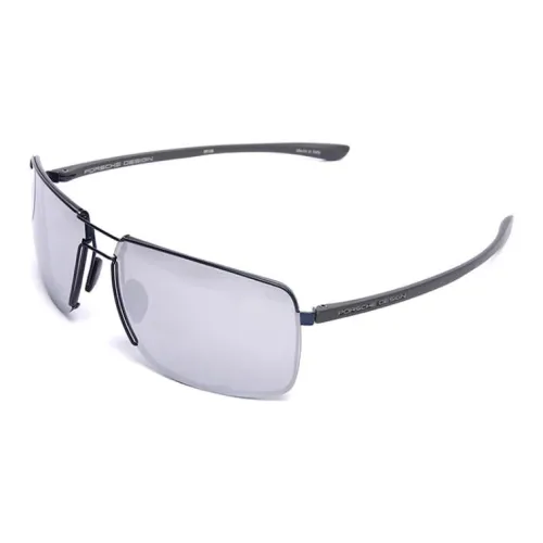 PORSCHE DESIGN Биологический Стальной Авиатор Солнцезащитные очки Мужские Серые