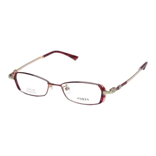 PORTS Титан Нерегулярная форма Оправы для очков Женские Красный