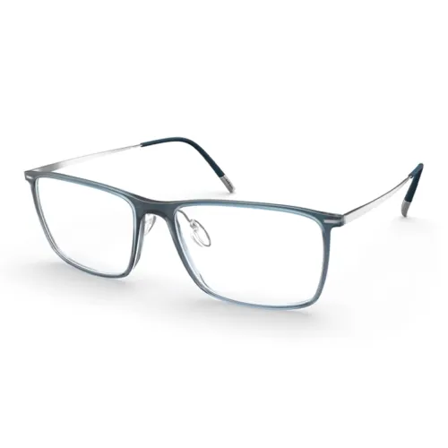 SILHOUETTE Titanium Rectangular Eyeglass Frames Unisex Blue SILHOUETTE Titanium Прямоугольные Оправы для очков Унисекс Синий