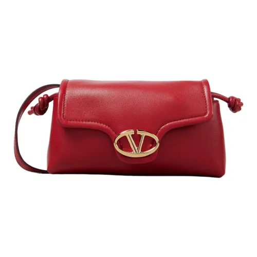 Valentino GARAVANIVlogo Овечья кожа Сумка через плечо Сумка на плечо Мини Женская Красная