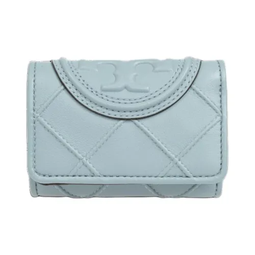 TORY BURCH Fleming кожаный кошелек женский светло-синий