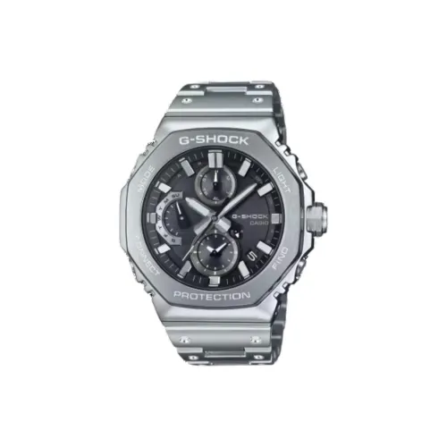 CASIO GMC B2100 Коллекция Солнечный Кварцевый механизм Металлический ремешок Часы Мужские Черный циферблат