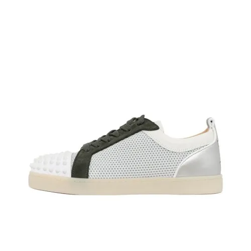 CL Spiked Punched Low Топ Скейтборд Кроссовки Мужские Белые Зеленые