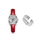 3A322 Роман Праздника - Красный Ремень (Включает оригинальный нержавеющий стальной ремень + зеленая коробка BV Премиум).