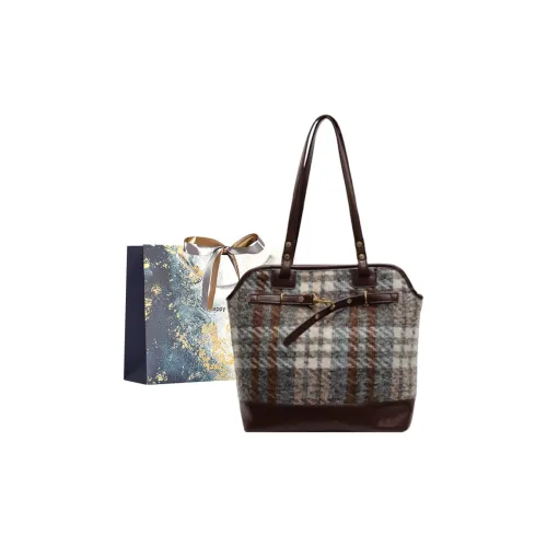 Iman's House Ткань Плечевая Сумка Женская Синяя Клетка Зеленая Клетка Темно-Синяя Клетка